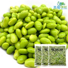 냉동 자숙 대두 콩 450g 껍질콩 잡곡 농산물 풋콩 에다마메 완두콩 주전부리 안주용, 3개