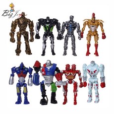 8 개/몫 액션 피규어 리얼 스틸 완구 아톰 영화 제우스 트윈 시티 Midas 로봇 PVC 13cm 선물 인형 모델 Anime Non JAKKS Robot|real steel toys atom|real steel toysreal steel, 단일