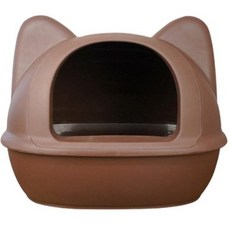 아이캣 고양이모양 점보 화장실 + 모래주걱, 브라운