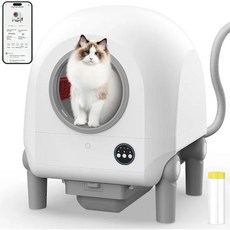 쓰레기통 스마트 68L 고양이 변기 카메라 투야 청소 자동 앱 대용량 트레이, with wifi no Camera, 1개