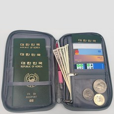 지니드림 가족 여권 지갑 파우치