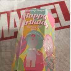 소니 엔젤 앤 윈드 시리즈 신비한 서프라이즈 블라인드 박스 조수 놀이 장난감 인형 행운의 달마 마스코트 장식품 수제 선물, 1개, 7) Birthday Gift Bear - S