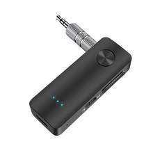 블루투스 5.3 오디오 리시버 송신기 핸즈프리 통화 3.5mm AUX 잭 USB 동글 스테레오 음악 무선 어댑터 TV PC 차 키트용, Black