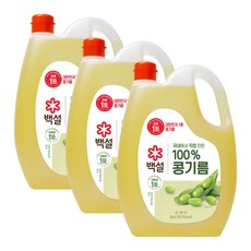 백설 콩기름, 3개, 3.6L