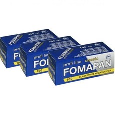 FOMAPAN CLASSIC 100 ASA 롤핌/중형/120 블랙+화이트 3개팩, Roll fim 120_Black | 100 ASA