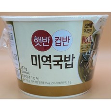 CJ제일제당 햇반 컵반 미역국밥 167g 6개