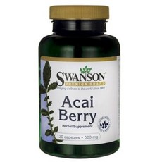 Swanson 아사이 베리 500mg 캡슐, 2개, 120정