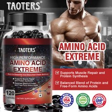 BCAA Amino Acid Ultimate - 고성능 분지사슬 아미노산 필수 아미노산 - 체력 강화 근육 기능 강화 근육 회복 운동 후 근육 강화 보충제, 120캡슐, 120정, 1개