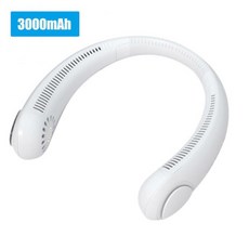 Abs 미니 360 회전 USB 충전식 휴대용 스포츠 러닝 환풍기 냉각 선풍기 블레이드리스 넥 선풍기, Black, 1개