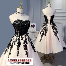 Charming Sweetheart Satin Lace Vestidos De Fiesta De Noche 2021 Formal Tea Length Simple Design 저렴한, 보라색, 28W