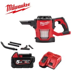 밀워키 충전 진공청소기 세트 18V 휴대용 컴팩트 자동차 차량 내부 먼지제거 셀프세차 여자친구 남자친구 새차 선물 시트먼지 바닥 발판 작업 현장 목공