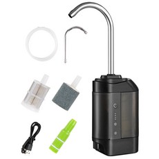 휴대용 낚시 산소 펌프 센서 물 공기 LED 조명 포함 자동 워터 도구, 1 Set, 1개