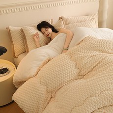 SeekFun 겨울 이불 양털 극세사 두꺼운 따뜻한 부드러운 프리미엄 정전기 방지