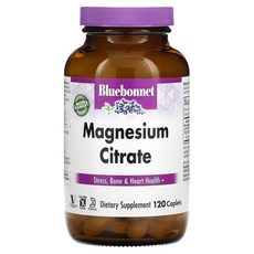 블루보넷 뉴트리션 마그네슘 시트레이트 400mg 120타블렛, 1개, 120정