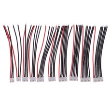 STK10pcs jst-xh 커넥터 2-6s imax b6 균형 충전기 실리콘 케이블 와이어 10cm