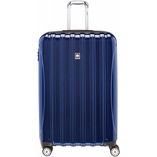 DELSEY 파리 헬륨 에어로 하드사이드 확장형 러기지 스피너 휠 블루 코발트 체크형 29인치 수트케이스