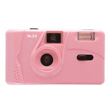 레트로카메라 빈티지디지털카메라 여행용카메라 빈티지 M35 35mm 수동 재사용 가능한 필름 카메라 일회용, 01 Pink