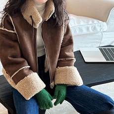 리얼 양모 여성 무스탕 자켓 코트