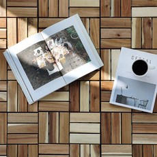 [신혼이야기] 베란다 다용도실 원목 조립 마루 30x30 아카시아 데크타일 셀프시공 DIY 바닥재, 내추럴