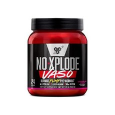 BSN 노익스플로드 노익스 부스터 VASO 프리위크아웃 파우더 48서빙 24서빙, 24 서빙 수박 스매시, 1개, 504g