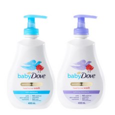 베이비도브 탑투토 리치모이스처(포근향)+카밍모이스처(카모마일향) 바디워시 400ml, 2개