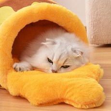 실용적인 모래발판 고양이 잠자는 둥지 세척 가능한 개집 소프트 꿀 냄비 모양 개 실내 수면 따뜻한 유지, CHINA, 1개