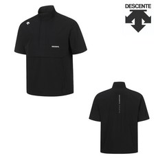 데상트 남녀공용 경량 반팔아노락 SP223TAN41-BLK0