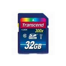 트랜센드 (트랜센드) SDHC CLASS10 UHS-I 300X 32GB /메모리/리더기, 1개