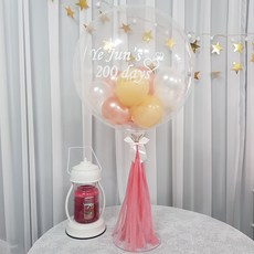재미제이 레터링풍선 버블인버블 풍선스탠드 DIY KIT(헬륨풍선효과), 1set, 7.코지로즈골드_로즈골드레터링