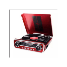 아메리칸 포드 머스탱 LP 플레이어 이온 축음기 미국, 빨간색 유럽 버전 전압 220v