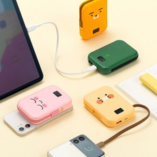 카카오프렌즈 케이블형 맥세이프 보조배터리 10 000mAh, 맥세이프 10000 보조배터리_콘, 선택완료, 맥세이프 10000 보조배터리_콘