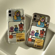 아이폰 애니멀즈 프린팅 탱크 TPU 케이스(2colors)