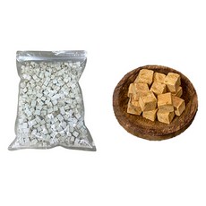  북어 트릿 치킨 트릿 강아지 고양이 동결 건조 큐브 훈련용 간식 대용량 트릿 500g, 북어 트릿 500G +연어 트릿 500G 