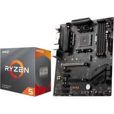 INLAND 마이크로 센터 AMD Ryzen 7 7800X3D 8Core 16Thread 데스크탑 프로세서 번들MSI PRO X670P WiFi Pro Series 마더보드 포함, AMD Ryzen 5 3600 + MSI B550 Ga