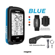 실내자전거센서 magene bike computer c406 wireless gps speedometer road mtb Bicycle bluetooth ant+ heart, 1-c406b s3 h303