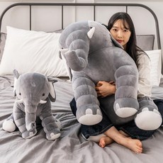 토이웍스 KC정품 행복코끼리 수면 애착 인형 80cm