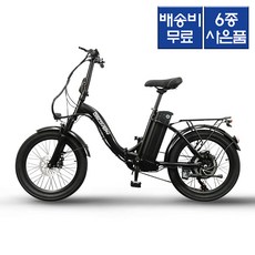 레이윙 디스커버리 엔트리 18.2A 36V 350W 배터리 접이식 전기자전거 50cm F21E, 스틸, 블랙