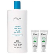 MAKEP:REM UV Defense Me Blue Ray Sun Fluid SPF 50+ PA++++ Reef-safe Non-nano Sunscreen for Women M, One Color_One Size, One Color_One Size, 상세 설명 참조0