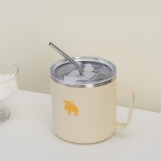 MOZ 스웨덴 316 스텐 진공 머그컵 스텐머그컵 보온머그컵 보온컵, 크림아이보리, 490ml, 1개 크림아이보리, 490ml, 1개