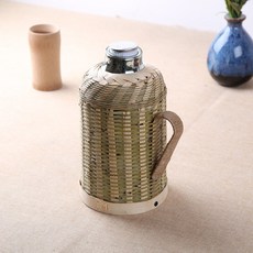 해외 죽편온수병 진공중식 학생 주전자 다도 핸드메이드 1.6L 빈티지 케이스-18777, 단일옵션, 옵션14