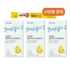 닥터린 초임계 알티지 오메가3 rTG 3개월분 사은품 증정., 30정, 3박스