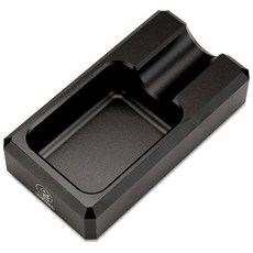 휴대용 재떨이 거치대 쿠바 금속 매트 가정용 액세서리, Black, 1개