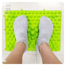 발부종관리 간편조립 발지압판 그린 발바닥지압, 1개