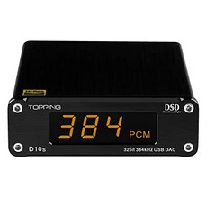 TOPPING D10s USB DAC HiFi ES9038Q2M 탑재 DSD256 PCM384kHz 고해상도 대응 저왜곡 Hi-Res USB DAC 오디오 디코더 변환 컨버터 고해상도 소형 컴팩트 USB 케이블 첨부 - 토핑d10