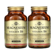  (2병) 솔가 마그네슘 400mg 비타민B6 함유 250정 2병 필수 미네랄, 1개, 기본 