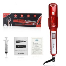 110 240V 65w 스팀 스트레이트 헤어 보드 헤어 스트레이트 너 드라이/습식 헤어 PTC 가열 120 200degree 일정 온도 헤어 케어|스트레이트 아이언|, 1개, 단일, 단일