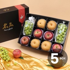 [초록자연] 명품 혼합 4호 과일선물세트(5개입), 1개