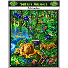 Safari Animals Coloring Book: Safari Animals Coloring Book Safari Jungle Wild Life Nature and Cut... Paperback, Independently Published, English, 9798740214627