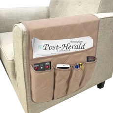 by newmeil 태블릿 TV 리모컨 휴대 전화 용 방수 소파 팔걸이 스토리지 주최자 4 색 35 inch13 inch (Beige), 1개