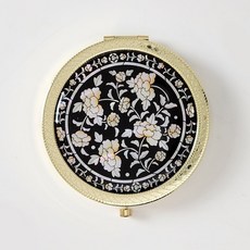 한국 전통기념품 금장 버튼 자개 손거울 외국인선물, 07. 목단꽃